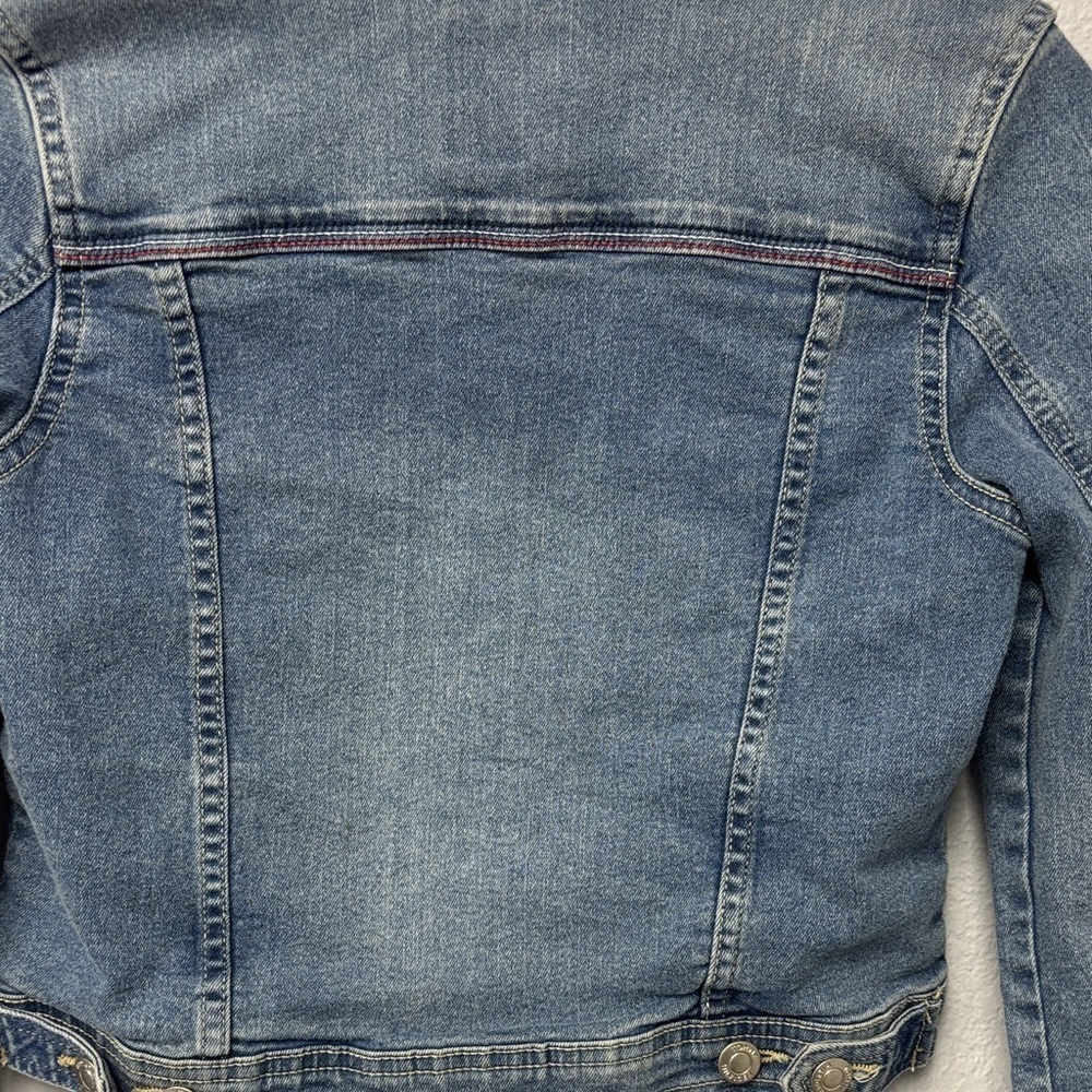 Tommy Hilfiger Classic Blue Jean Jacket, Girl’s Lg (12/14yo). Excellent Cndtn. - Picture 8 of 14